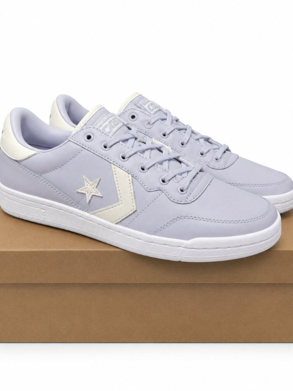 Converse Rival Low Top Ghosted Lavender Leather Sneakers A10346C Mens 11.5 - Picture 3 of 7